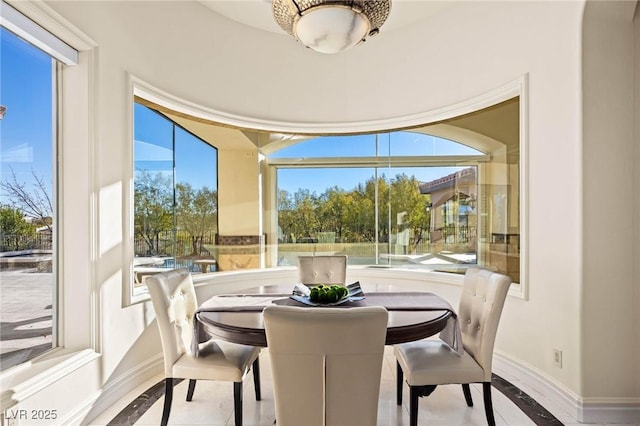 view of dining room