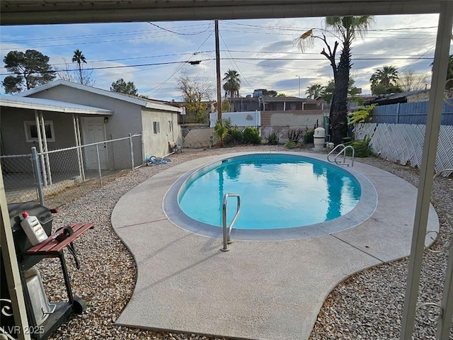 view of pool