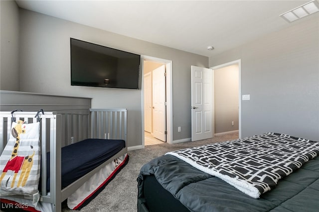 bedroom with carpet flooring