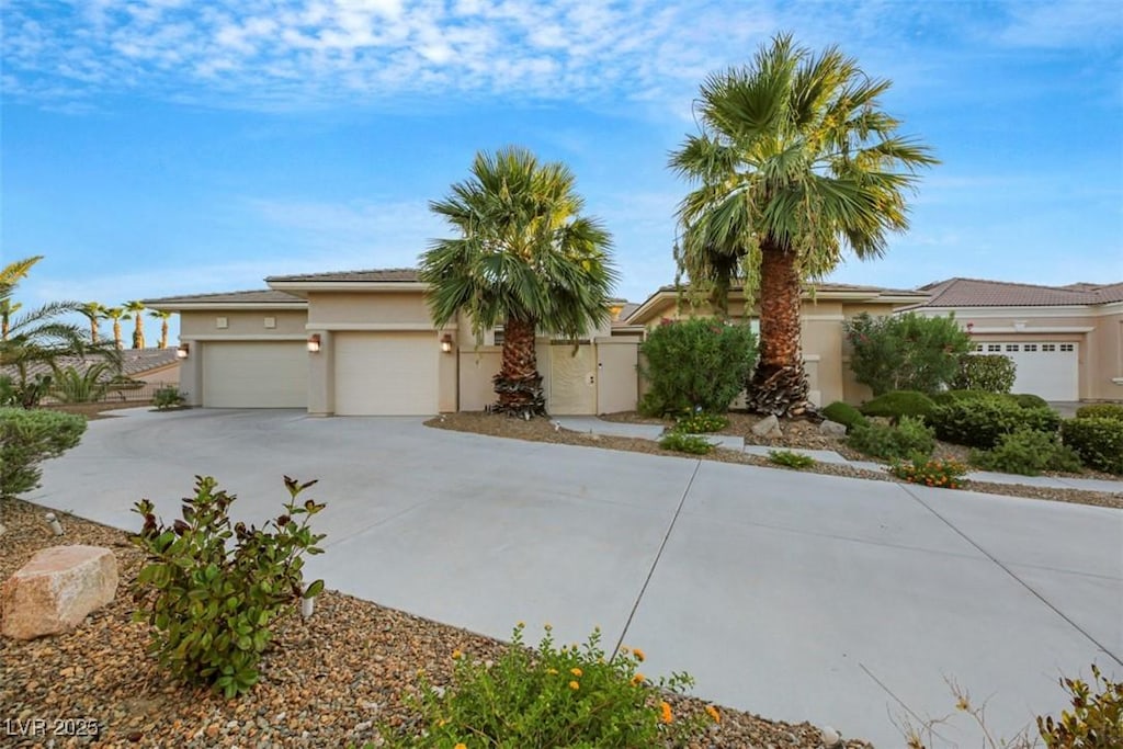 view of front of home featuring a garage