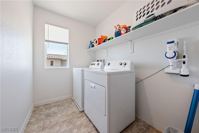 washroom featuring washer and dryer