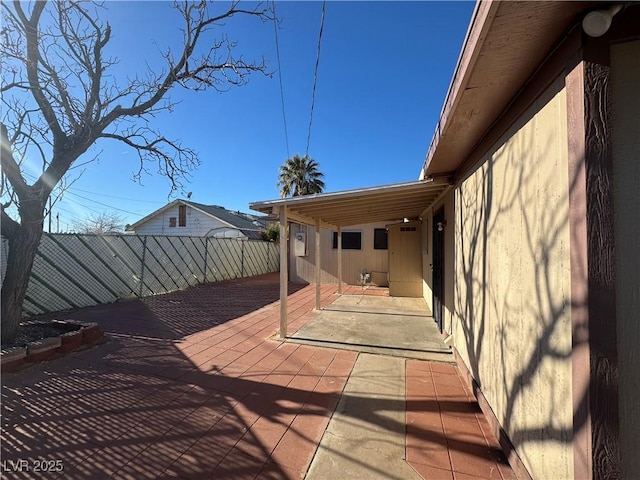 deck with a patio area