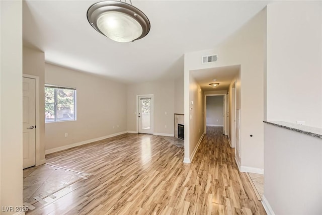 entryway featuring light wood-type flooring