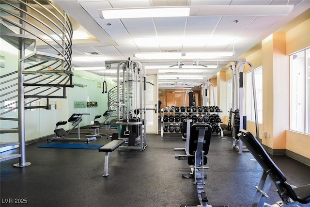 view of exercise room