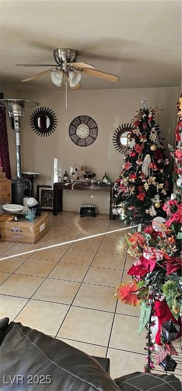 interior space featuring tile patterned flooring