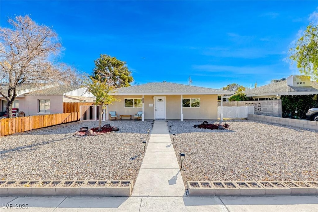 view of ranch-style house