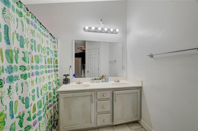 bathroom with vanity