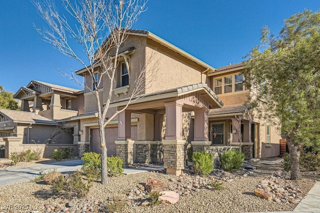 view of front of home featuring a garage