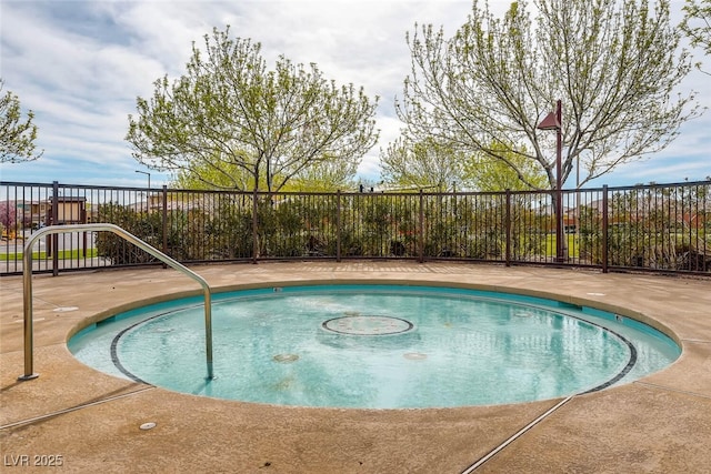 view of pool with a patio area