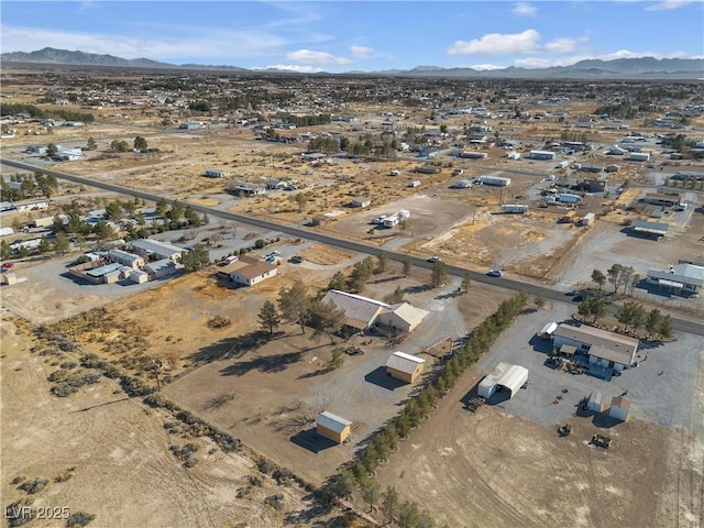 aerial view featuring a mountain view