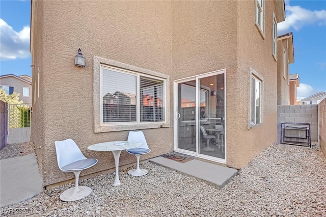 rear view of property with a patio