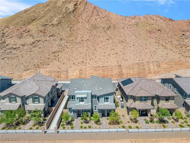 exterior space featuring a mountain view