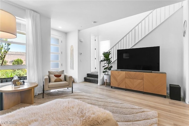 interior space featuring light hardwood / wood-style flooring