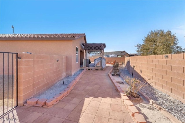 view of home's exterior featuring a patio