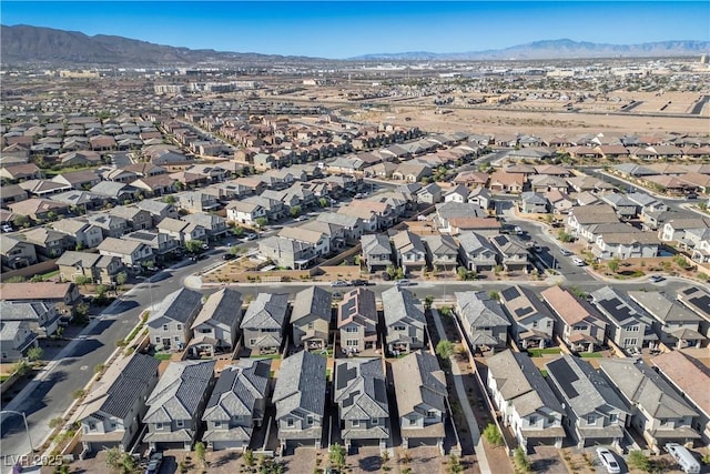 aerial view featuring a mountain view