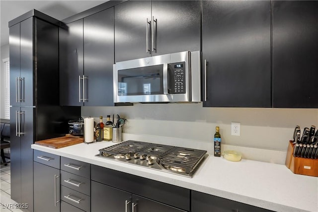 kitchen with appliances with stainless steel finishes