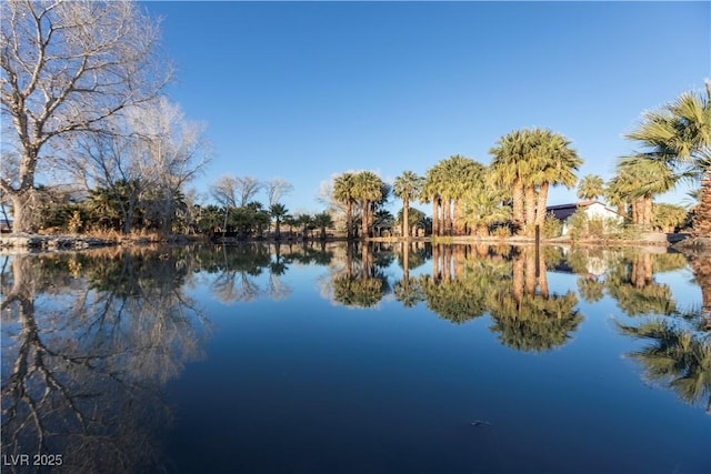 view of water feature