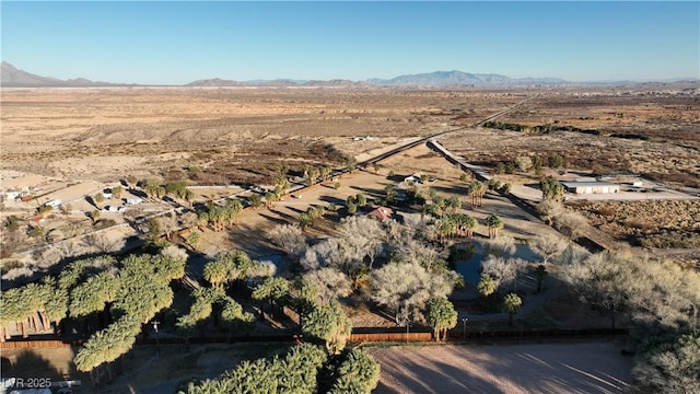 aerial view featuring a mountain view