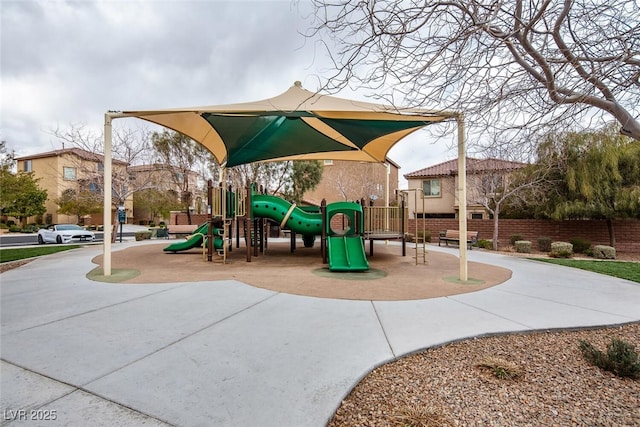 view of jungle gym