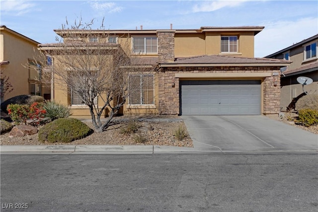 view of front of home featuring a garage