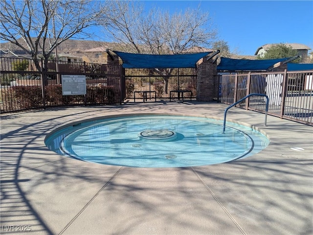 view of pool