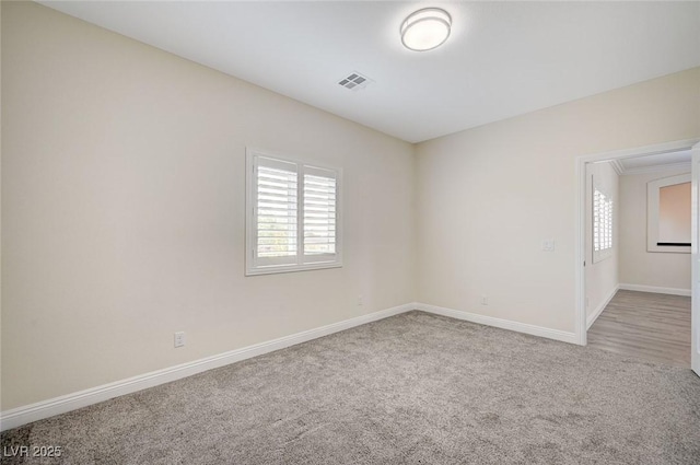 view of carpeted empty room