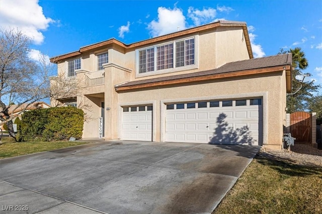 front facade with a garage