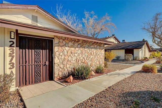 view of entrance to property