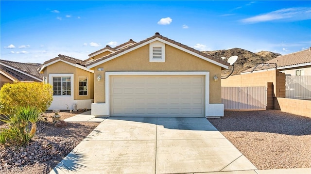 view of front of home featuring a garage