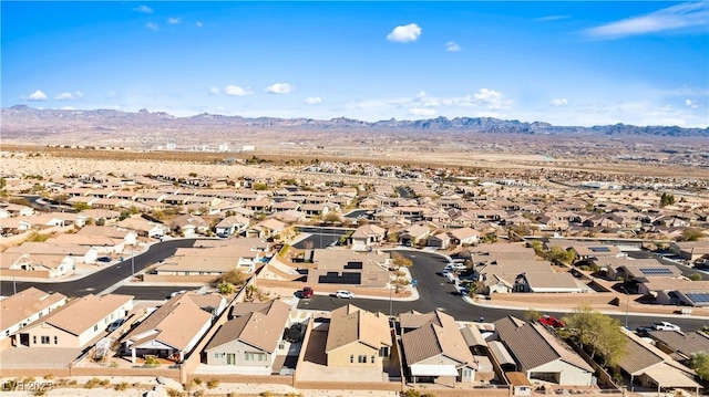 aerial view featuring a mountain view