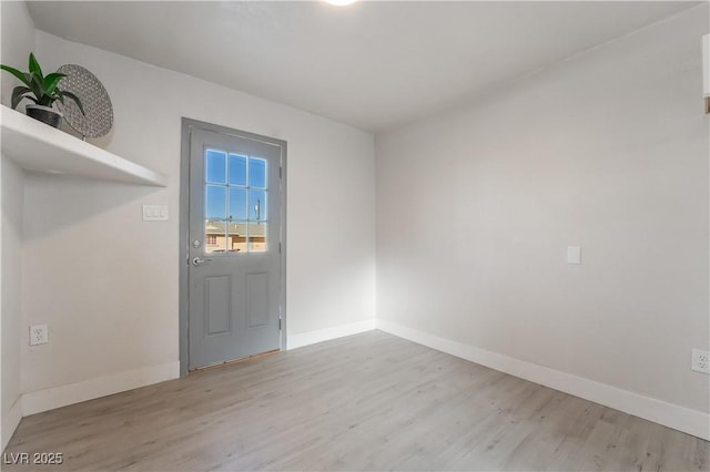 entryway featuring light hardwood / wood-style flooring