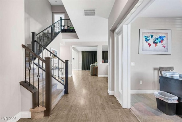 interior space featuring hardwood / wood-style floors