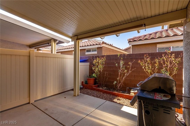 view of patio / terrace with grilling area