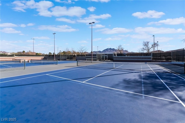 view of tennis court