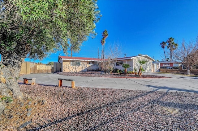 view of ranch-style home