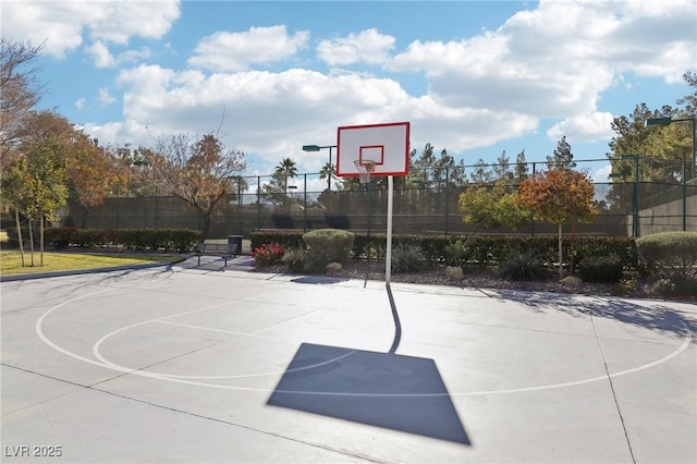 view of basketball court