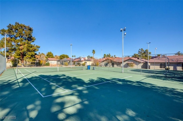 view of tennis court