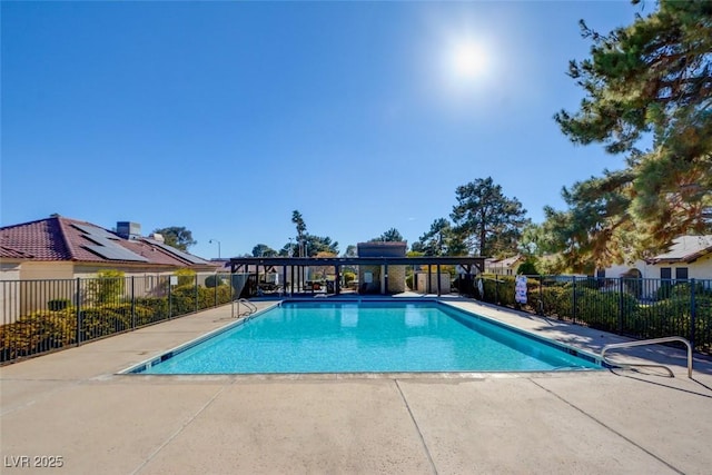 view of pool with a patio