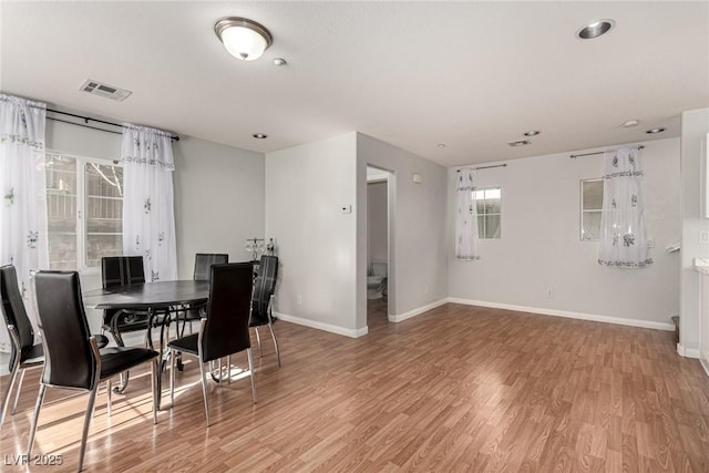 dining room featuring hardwood / wood-style floors