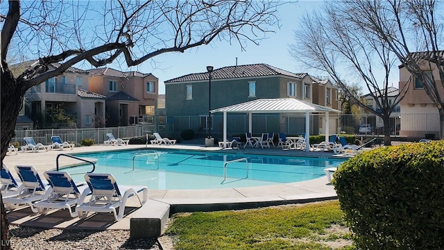 view of pool with a patio