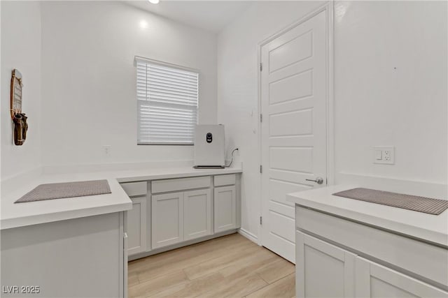 bathroom featuring hardwood / wood-style floors