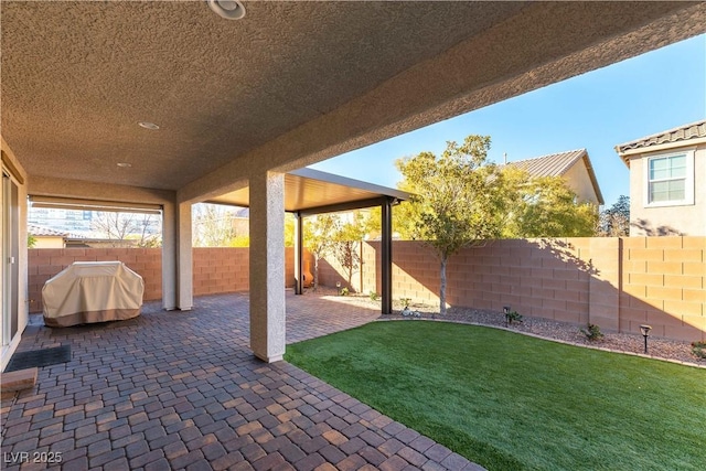 view of patio / terrace featuring grilling area