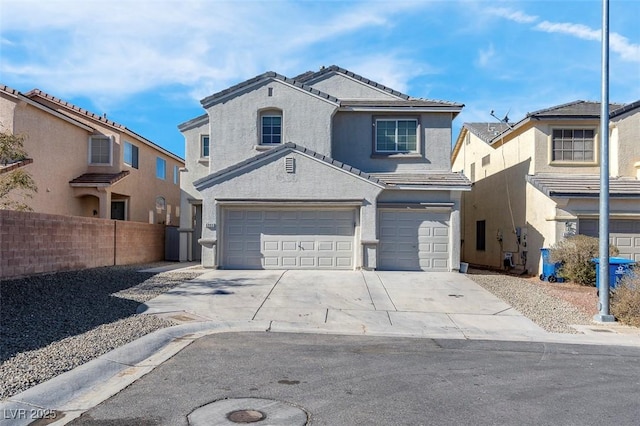 front facade featuring a garage