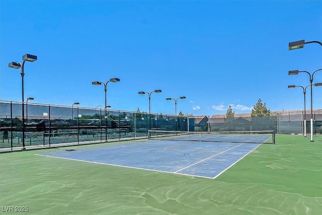 view of tennis court