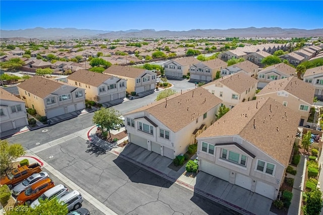 aerial view featuring a mountain view