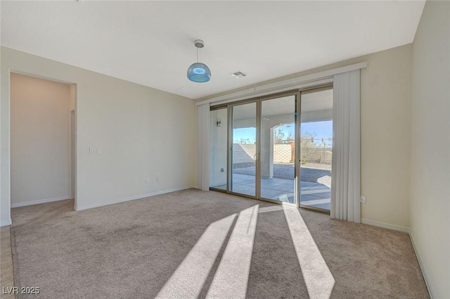 view of carpeted empty room