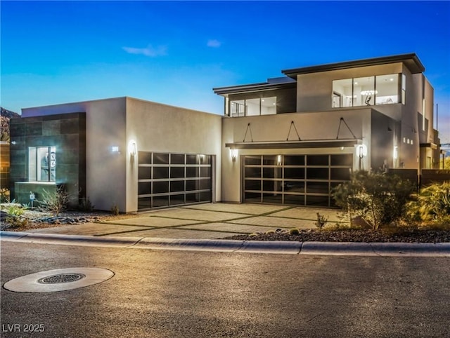 modern home with a garage