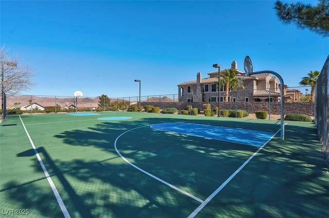 view of basketball court