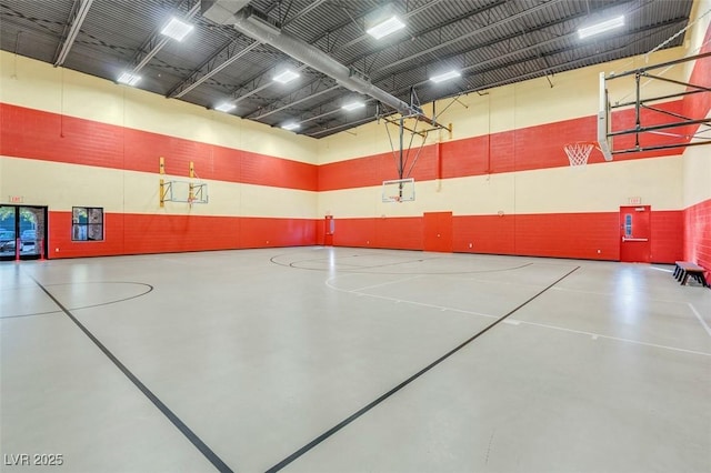 view of basketball court