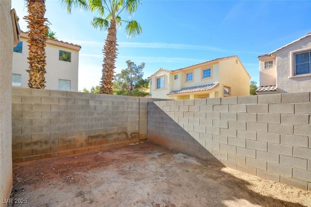 view of yard with a patio area